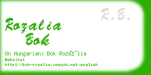 rozalia bok business card